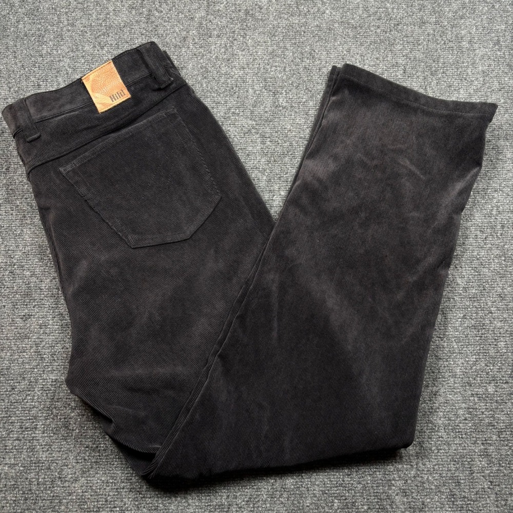 Hiltl Corduroy Pants Mens 38x30 Black Straight Leg JohnI-HSWR-M